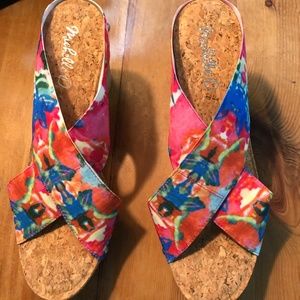 Michelle D,Bright multi colored, Size 9.5